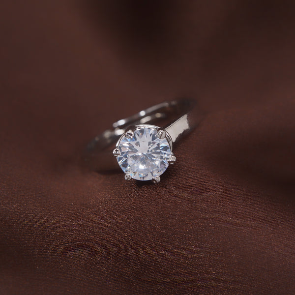 platinium , daimond  finger ring 