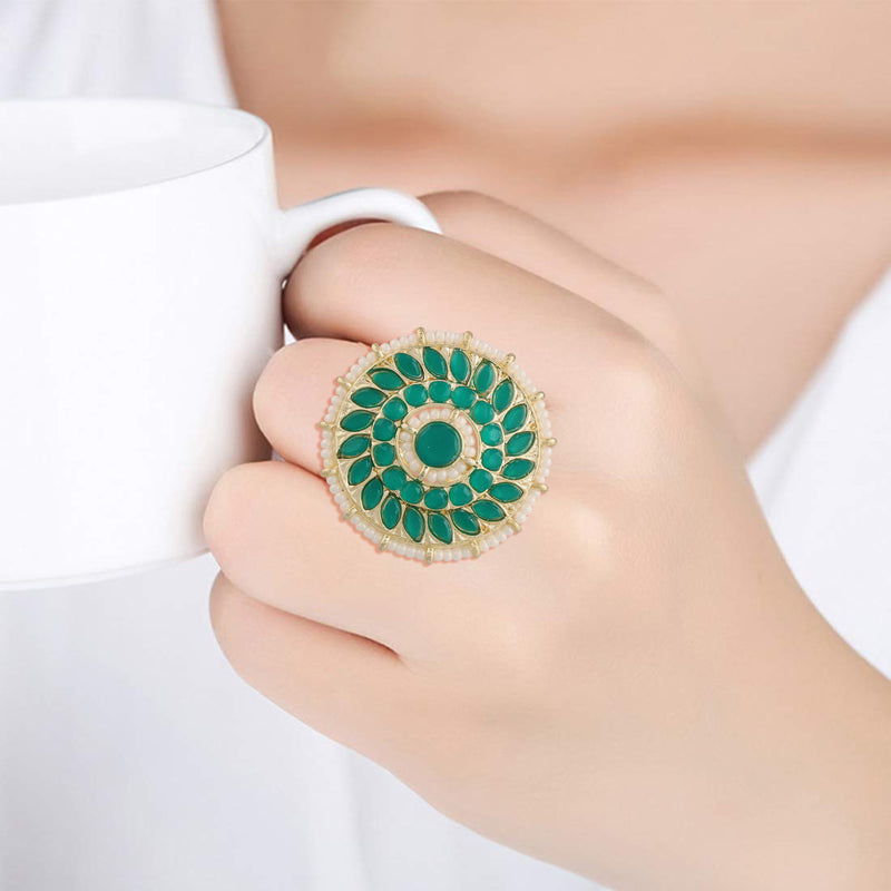 Miloni Green Ring