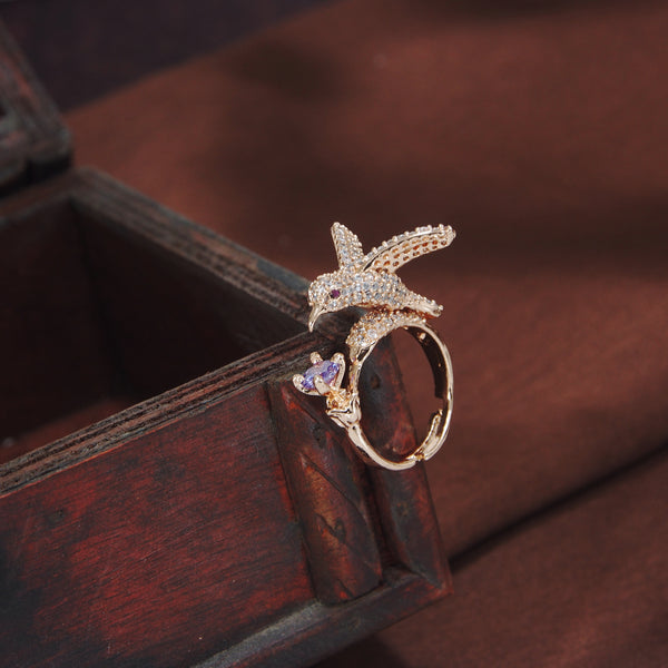 Pearly Bird Ring