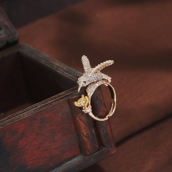 Pearly Bird Ring