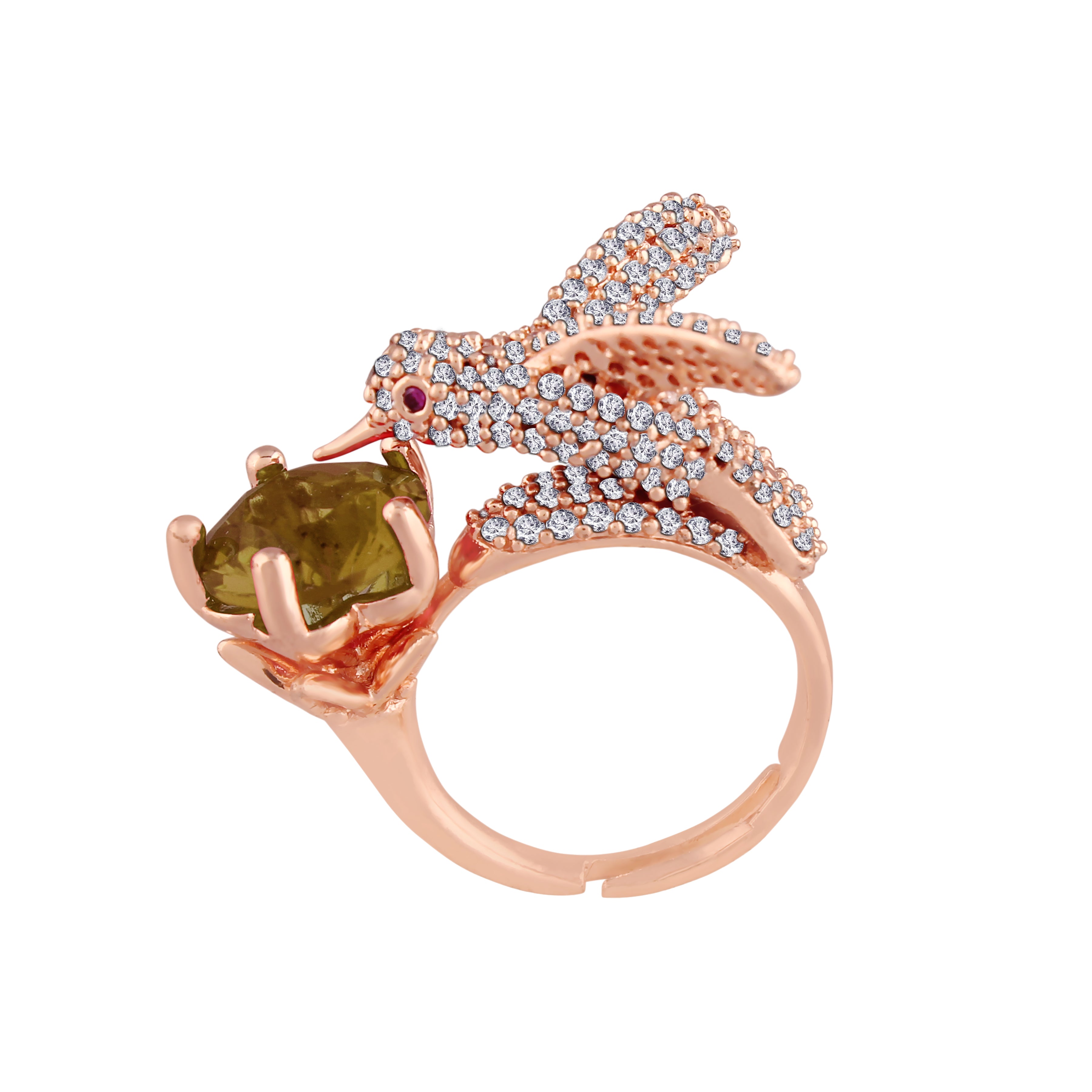 Pearly Bird Ring