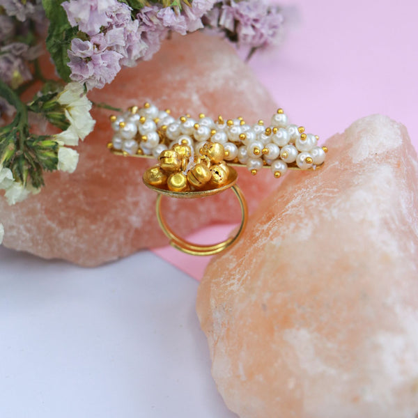 pearls ,ghungroo, finger ring 