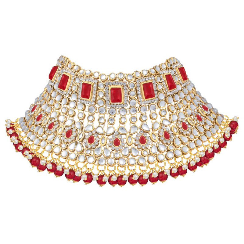 Mannat Red Jewellery Set
