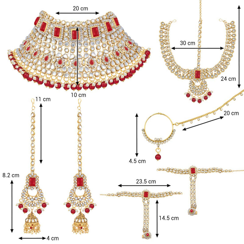 Mannat Red Jewellery Set