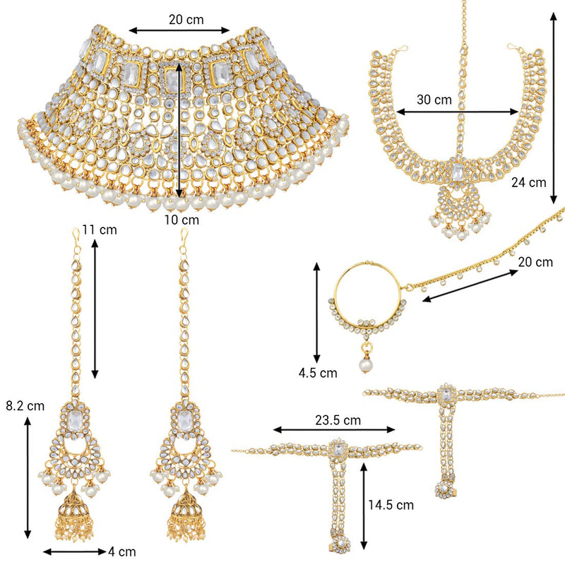Mannat White Jewellery Set