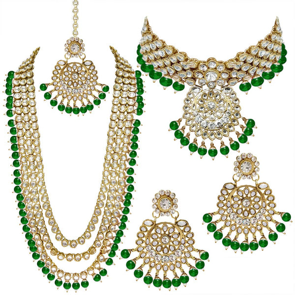 Yukkti Green Necklace Set