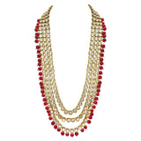 Yukkti Red Necklace Set