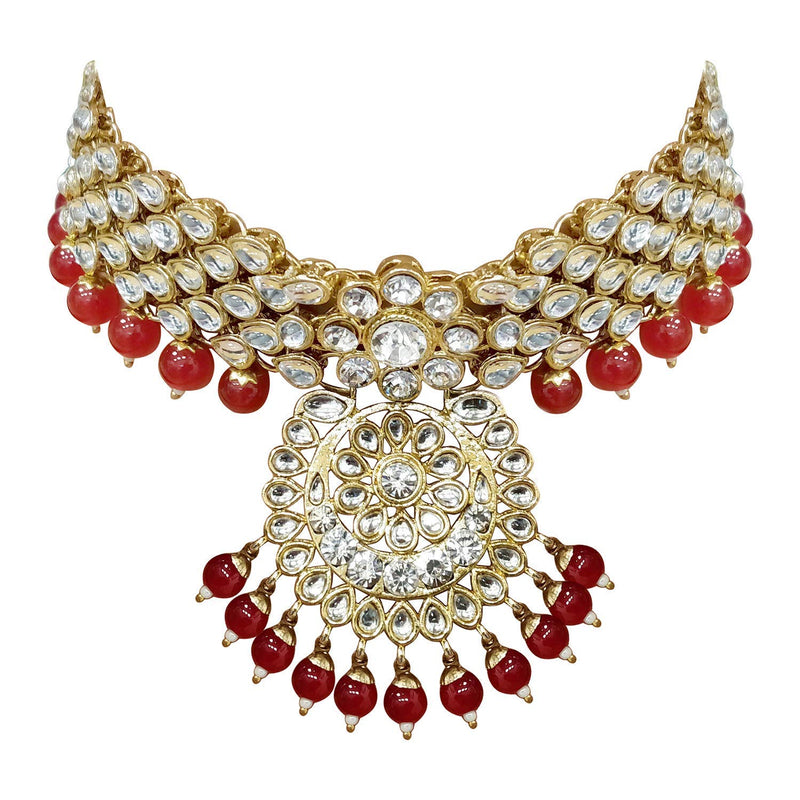 Yukkti Red Necklace Set