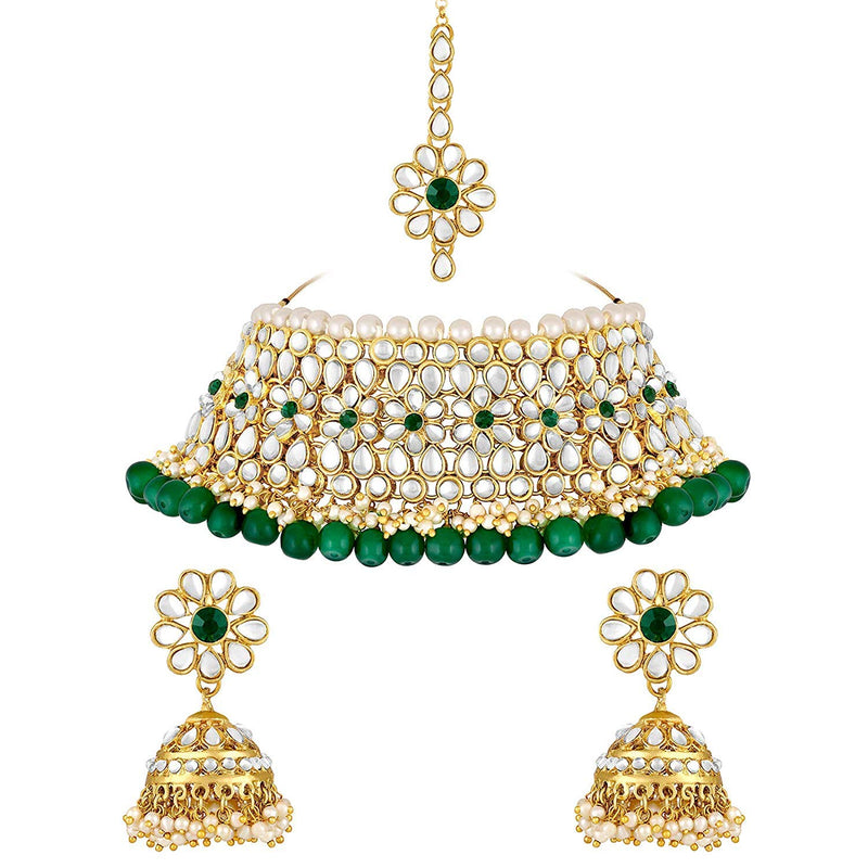 kundan , pearls , stones jewellery set 