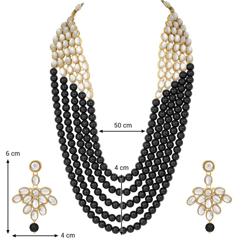 Darshini Black Necklace Set