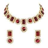 Tanushree Maroon Necklace Set