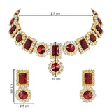 Tanushree Maroon Necklace Set