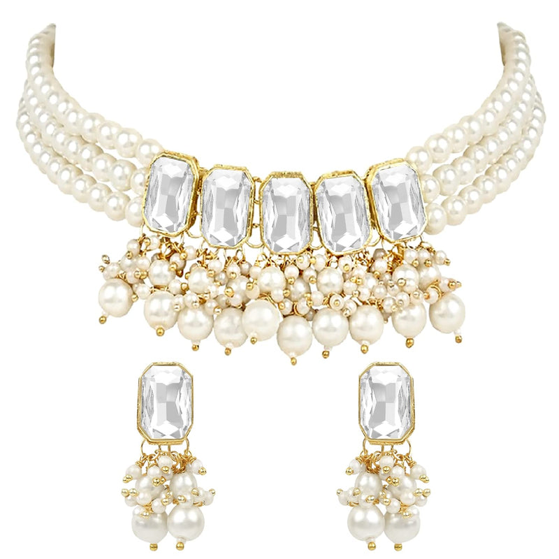 Mrunal White Choker Set