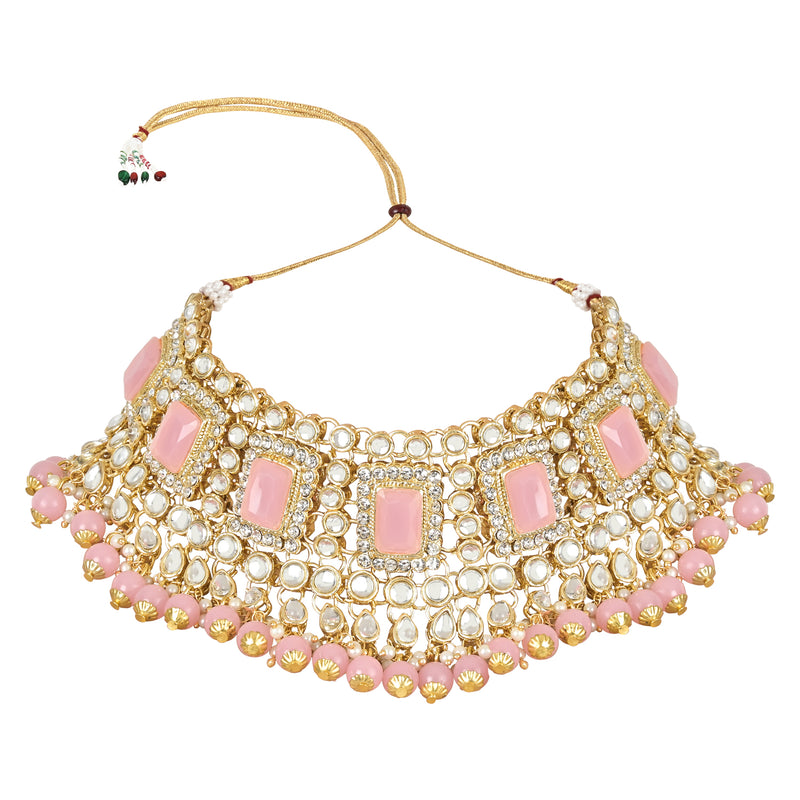 Anshika Pink Choker Set