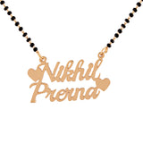 Gold Plated Personalized Name Couple Mangalsutra
