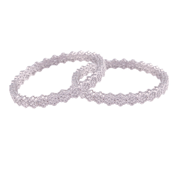 Estaa Silver Bangles