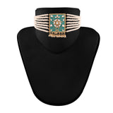 Shailaja Turquoise Choker Set