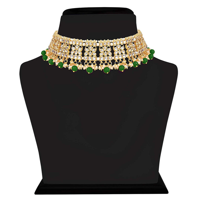 Vidya Green Choker Set