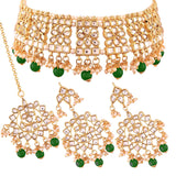 Vidya Green Choker Set