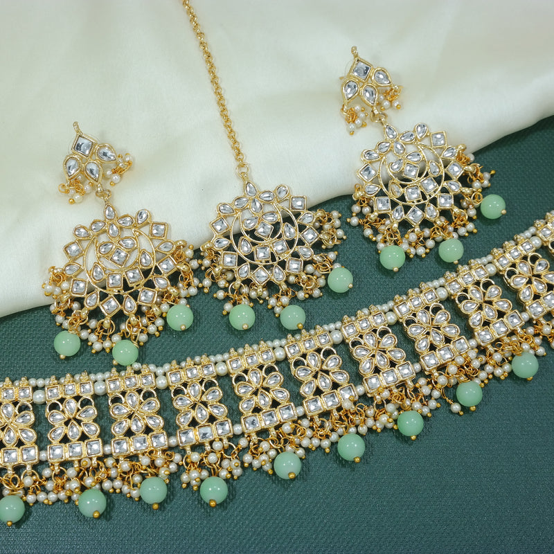 Vidya Mint Choker Set