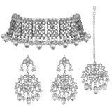 Vidya Rhodium Choker Set