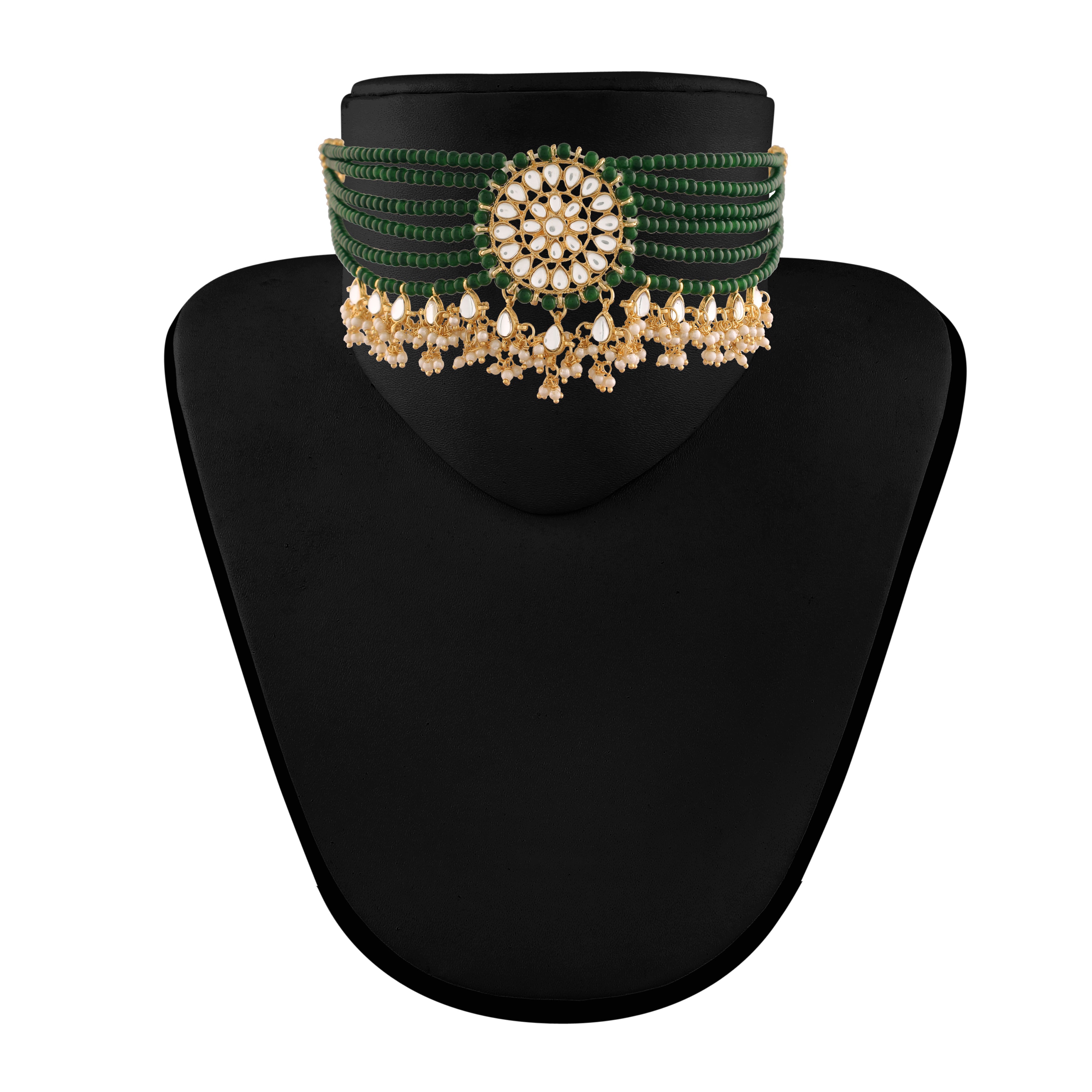 Nivedita Green Choker Set