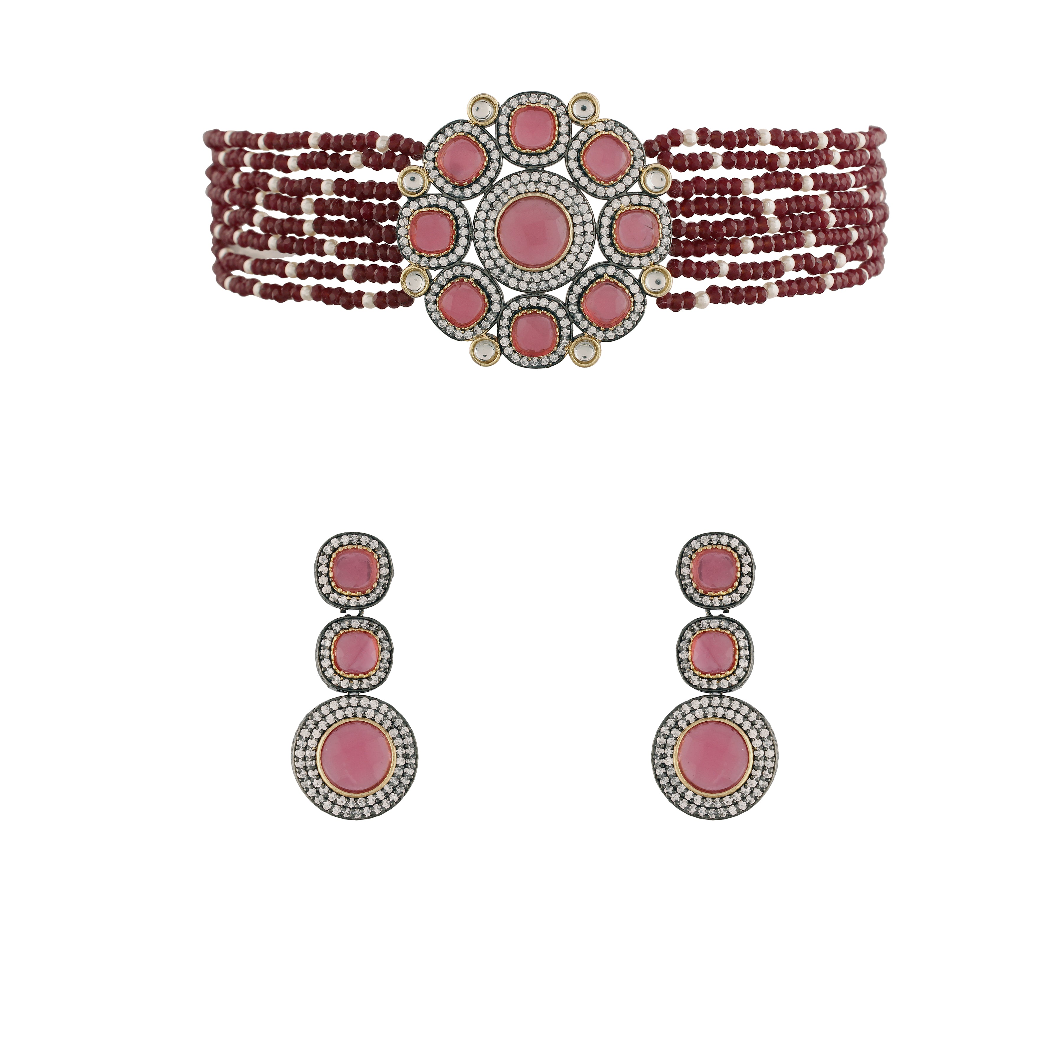 'ANAISHA' Ruby Choker set