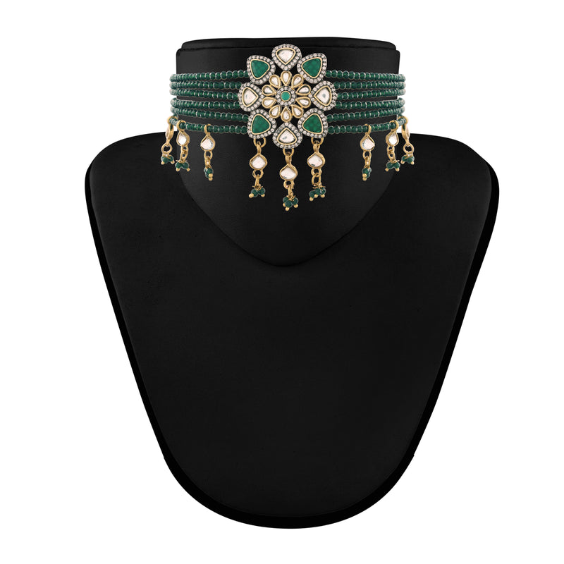 'ALAYA' Green Choker Set