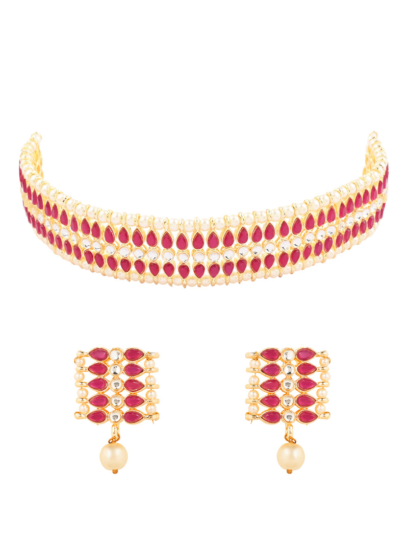 Adishri Pink necklace set .