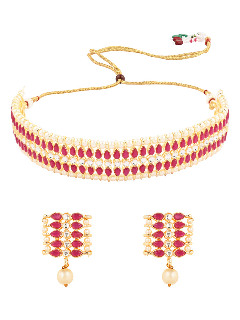 Adishri Pink necklace set .