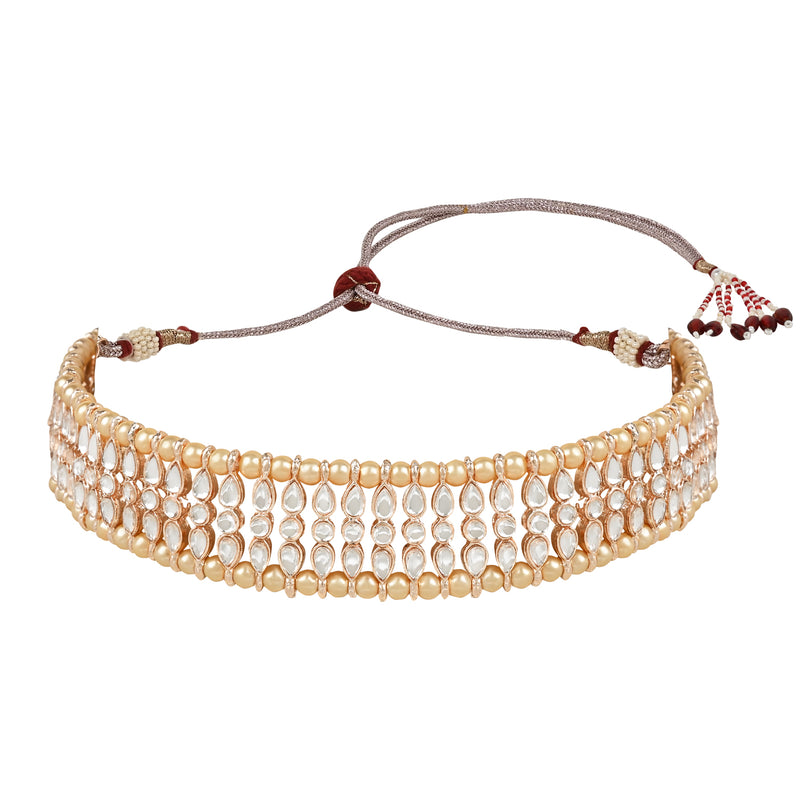 'ADISHRI' Rosegold Necklace Set