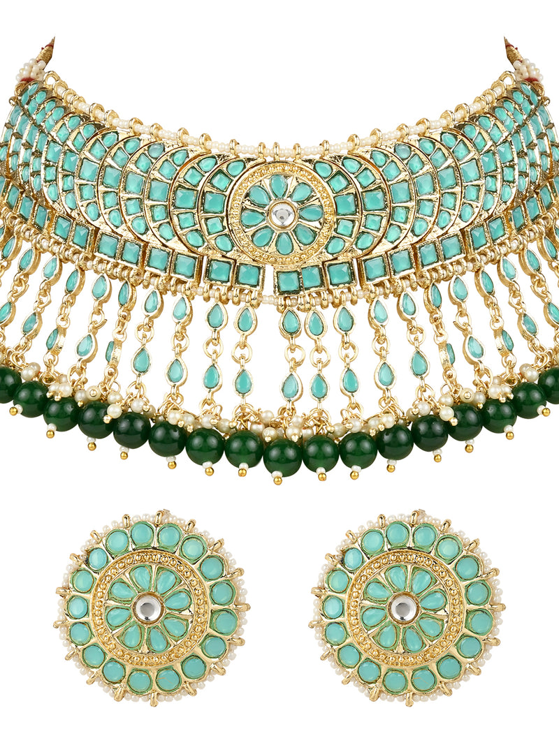 AKIRA' Turquoise Necklace set