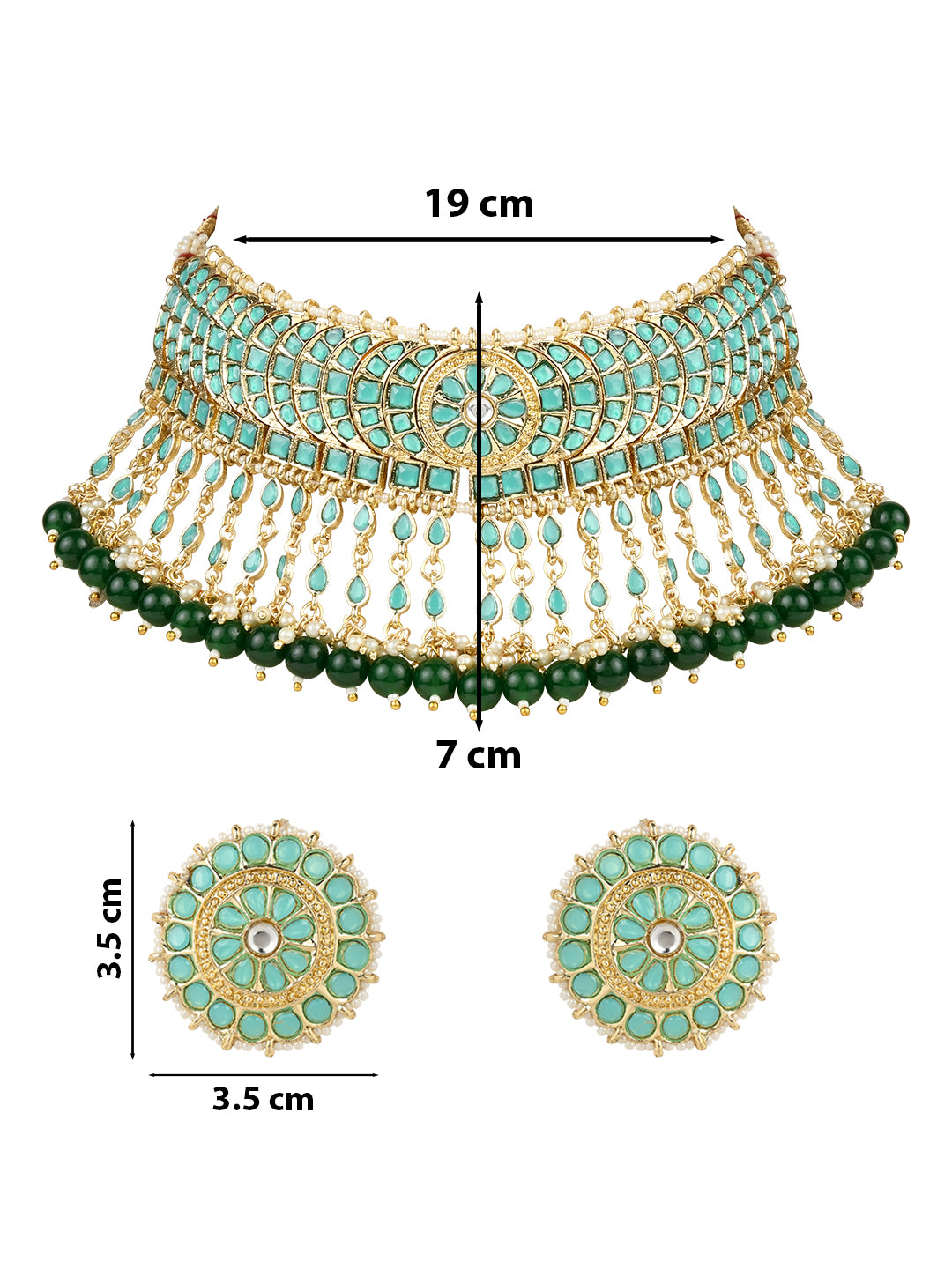 AKIRA' Turquoise Necklace set