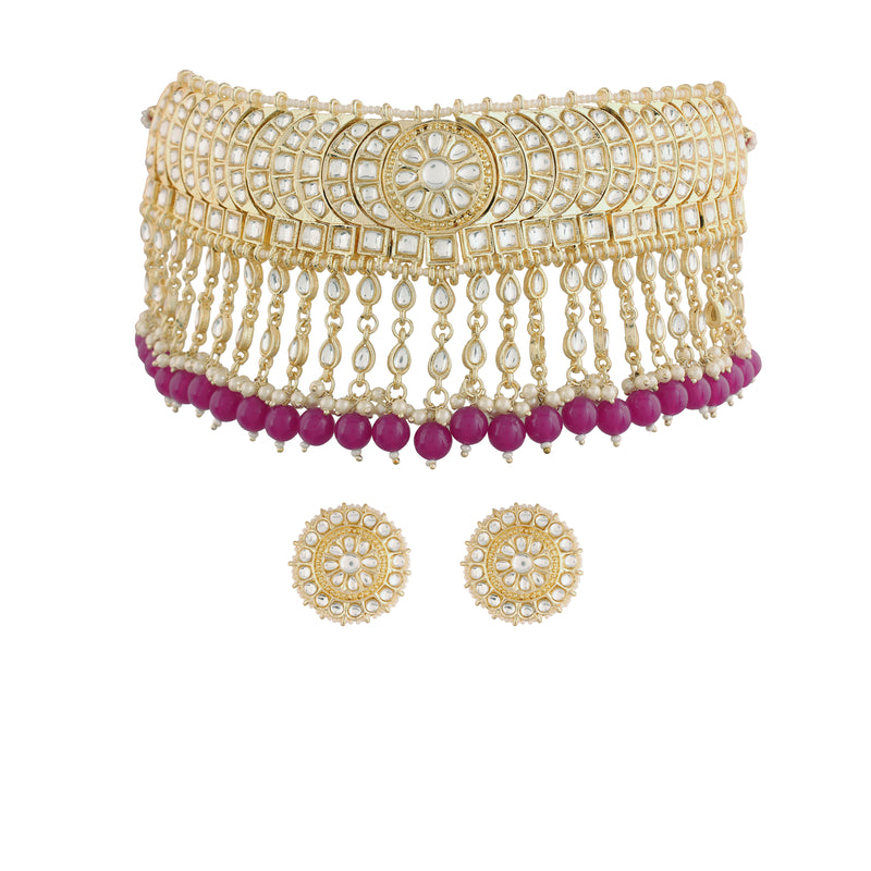 'Akira' Purple Necklace Set