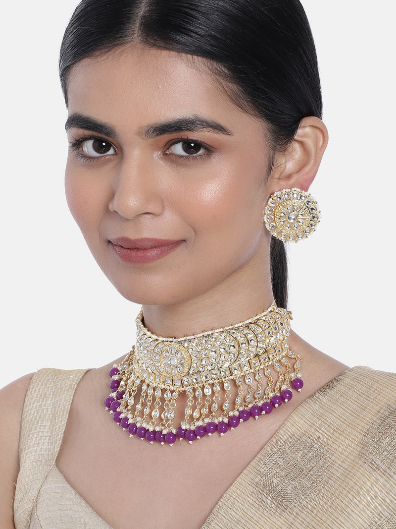 'Akira' Purple Necklace Set