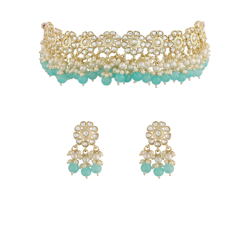'CHARMI' Mint Necklace Set