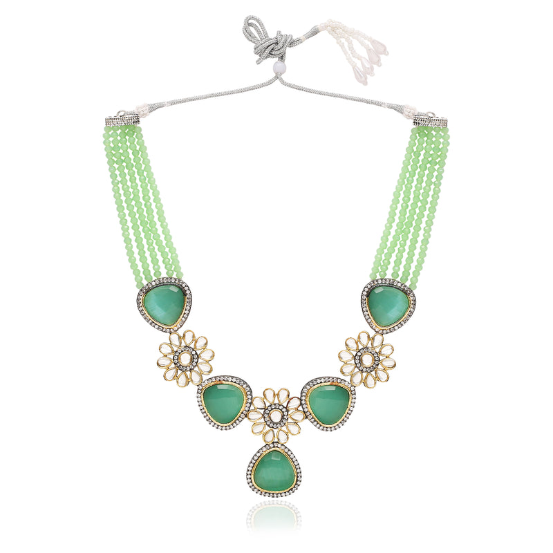 ' PARINIKA' Mint Jewellery Set