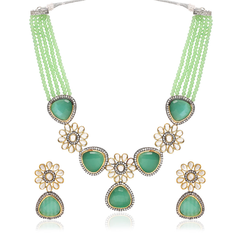 ' PARINIKA' Mint Jewellery Set