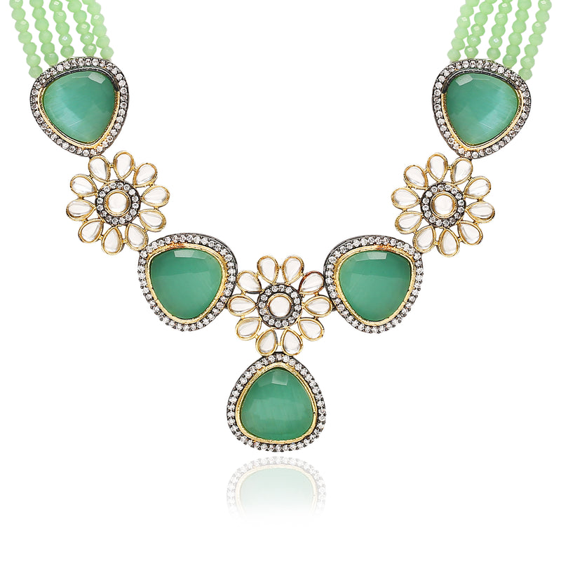 ' PARINIKA' Mint Jewellery Set
