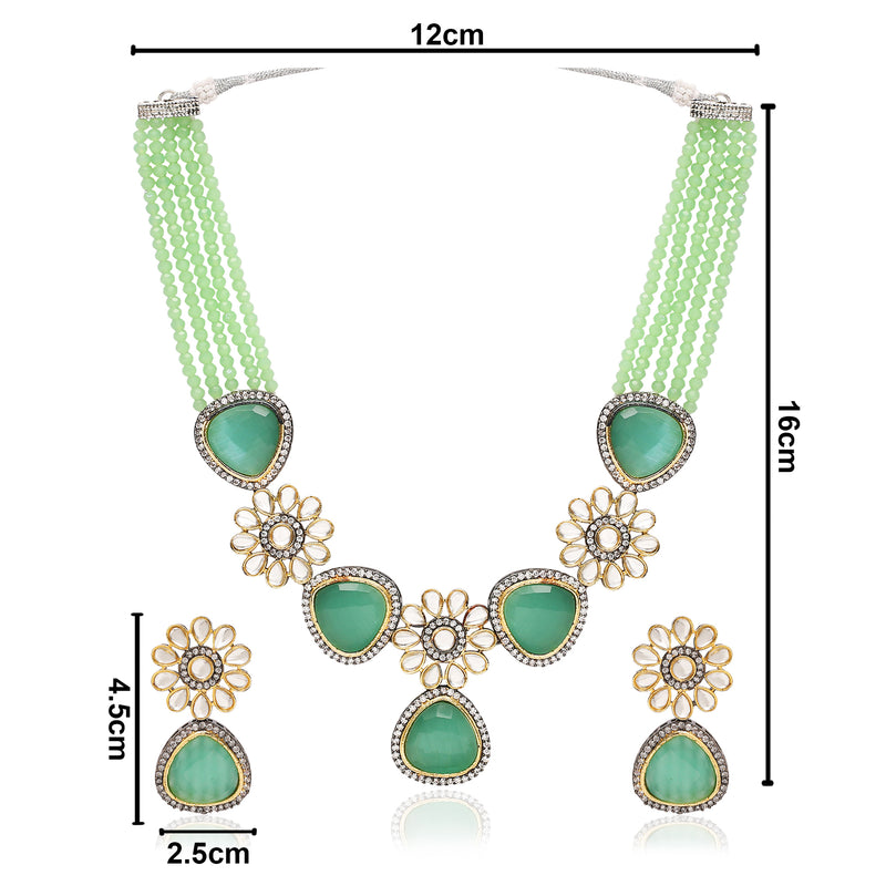' PARINIKA' Mint Jewellery Set