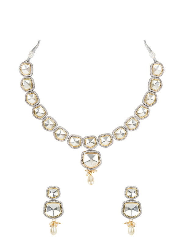 Phiroza Polki Kundan Neckpiece