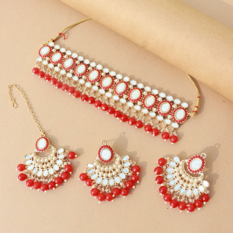 Nazma Red Choker