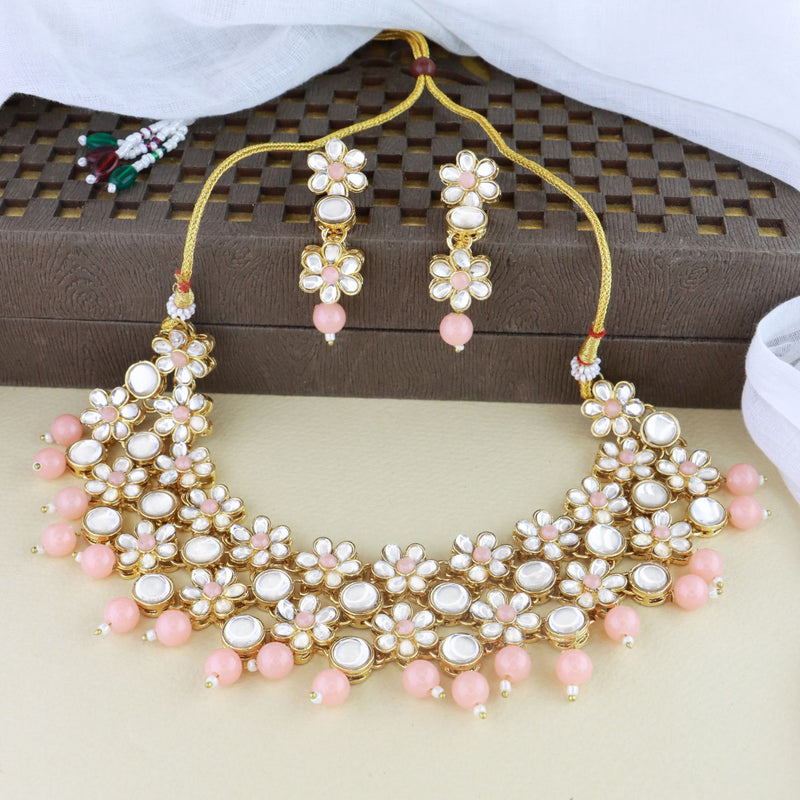 Samayra Peach Necklace Set