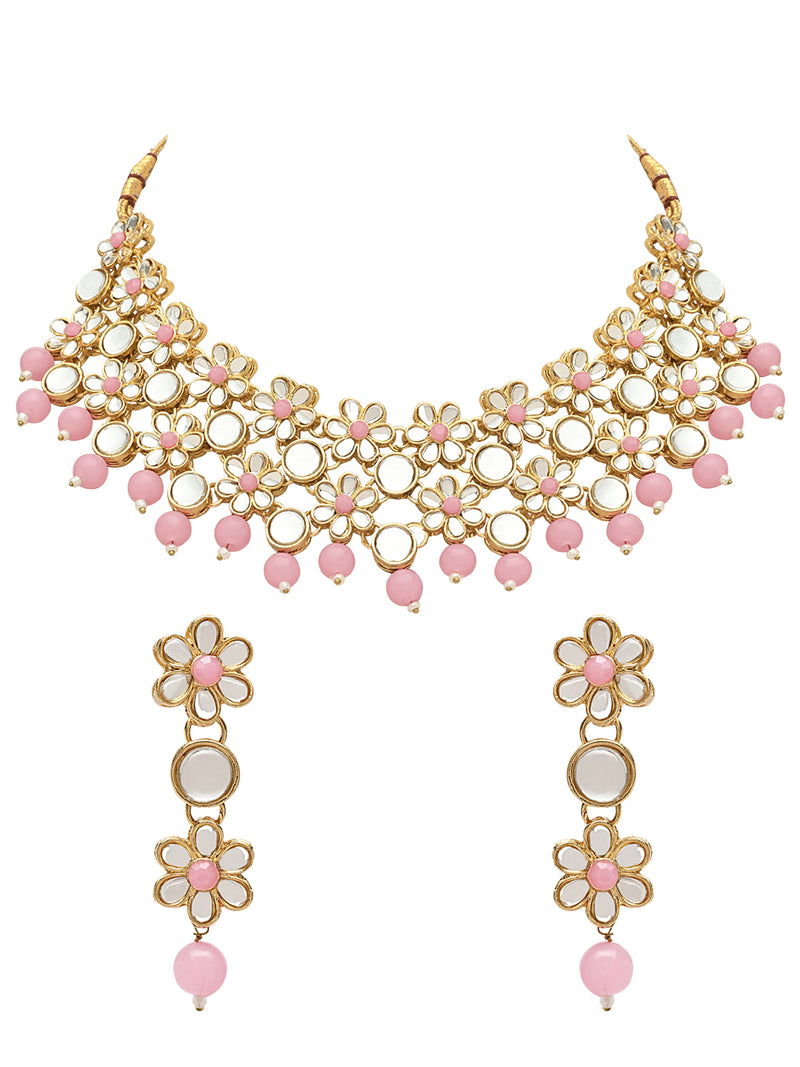 Light Pink Jewellery Set – Maharani
