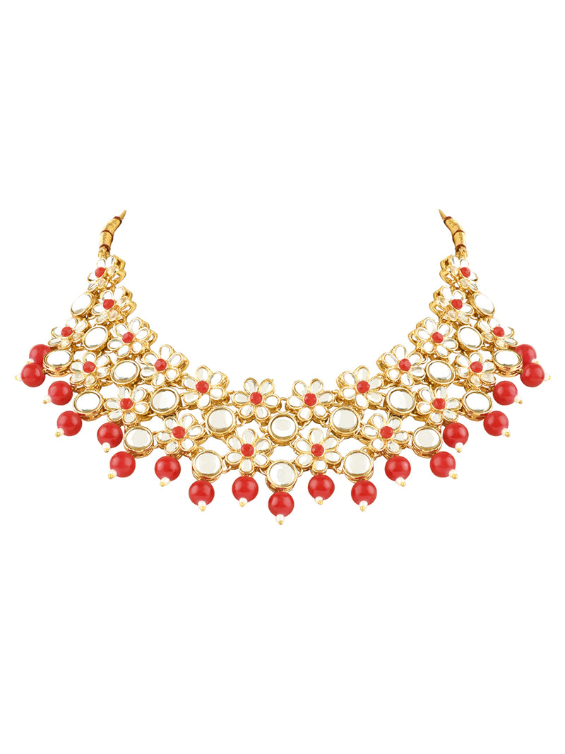 Samayra Red Necklace Set