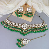 Ishna Green Necklace Set