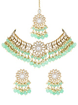 Ishna Mint Necklace Set