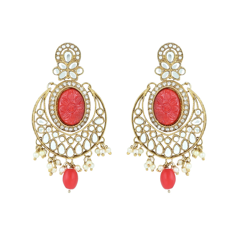 Pranika Red Necklace Set