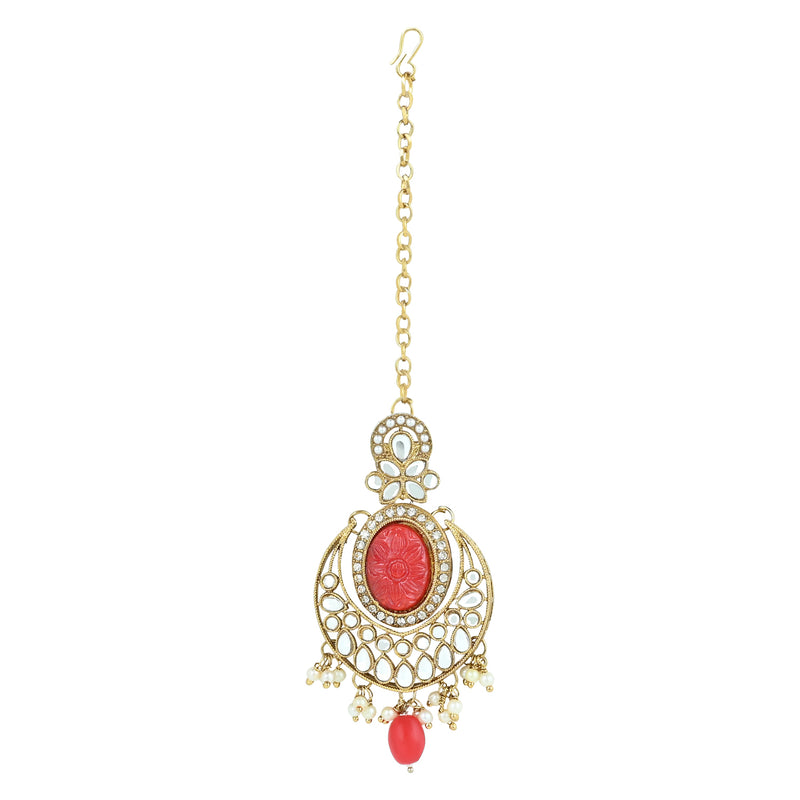 Pranika Red Necklace Set