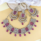 Melvina Purple Necklace Set